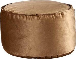 Puff Beige Poliéster Poliestireno (60 X 35 X 60 Cm)