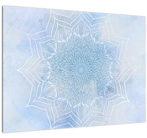 Kép - Téli mandala (üvegen) (70x50 cm)