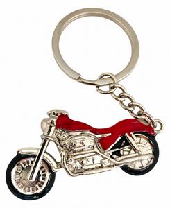 Kulcstartó Harley Davidson Piros/Króm (44BRE0952)