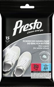 Presto Törlőkendő Fehér Cipőhöz 15 db