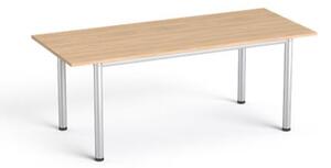 MAYAH Tárgyalóasztal szürke fémlábbal 80x190 cm Freedom SV-42 tölgy IBXA42T