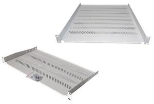 DIGITUS 19" 1U 450mm rack polc szürke (TN-19-450-1U-GY)