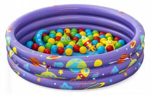 Bestway Intergalactic Surprise Felfújható gyerek medence + labdák - 102x25 cm