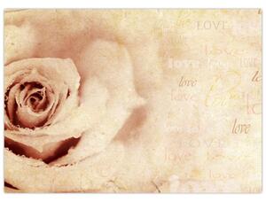 Kép - Rózsa virág szerelmeseknek (70x50 cm)