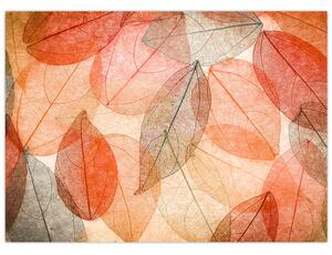 Festett őszi levelek képe (70x50 cm)