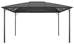 VidaXL fekete pavilon alumínium tetővel 4 x 3 x 2,6 m