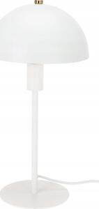 Lampka biurkowa stołowa biała metalowa 18x36cm grzybek minimalistyczna