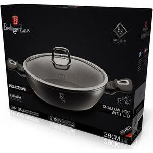 BerlingerHaus BH/1850 Black Silver Collection Lábas - Kovácsolt Alumínium, Ezüst, Fekete