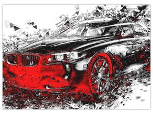 Kép - Festett autó akció közben (70x50 cm)