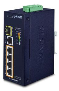 PLANET IGS-614HPT hálózati kapcsoló Beállítást nem igénylő (unmanaged) Gigabit Ethernet (10/100/1000) Ethernet-áramellátás (PoE) támogatása Kék