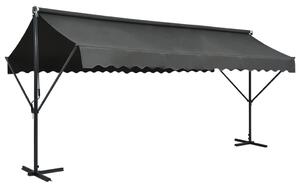VidaXL antracitszürke szabadon álló napellenző 500 x 300 cm