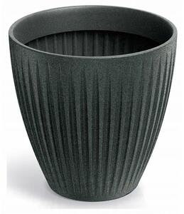 Maceta Latia Round Midl Ø40x40 Grafito Granito