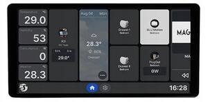 SHELLY Wall Display X2i Fali vezérlőpanel és villanykapcsoló Wi-Fi/Bluetooth fekete