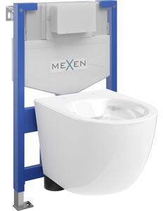 Mexen beépíthető Felix XS-F WC váz WC csészével Lena, Fehér - 6803322XX00