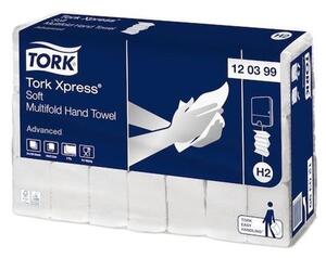Tork Xpress Soft Multifold 2 rétegű kéztörlő H2 rendszer, fehér (120399)