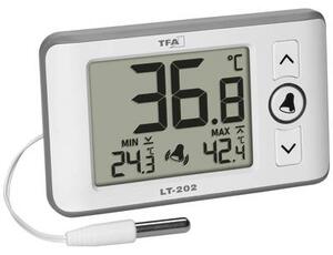 TFA Dostmann Digitales Profi-Thermometer mit Kabelfühler LT 202 Hőmérő Fehér (30.1052.02)