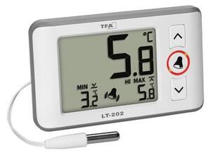 TFA Dostmann Digitales Profi-Thermometer mit Kabelfühler LT 202 Hőmérő Fehér (30.1052.02)