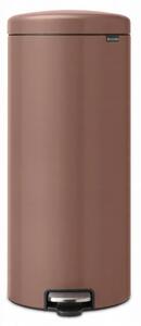 Brabantia NewIcon pedálos hulladékgyűjtő szagmentesen záródó Soft-Close fedél, műanyag tartály, 30L - G méret, acél, szaténrózsaszín taupe - 234040