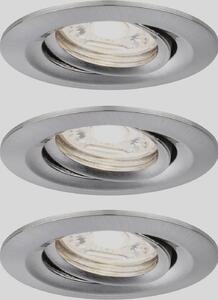 Paulmann EBL Nova mini Coin LED-es beépíthető lámpa 3 részes készlet 4 W Vas (94295)