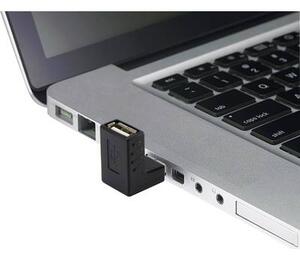 USB könyök adapter [dugó A - USB 2.0 aljzat A] 90°-ban felfelé hajlított Renkforce 29212C30