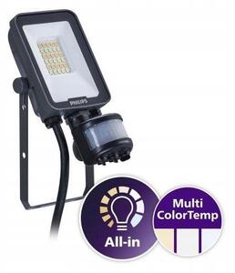 Philips Ledinaire Projektør Lille med sensor All-in BVP167 1200lm/830-840-865 10W IP65 Symmetrisk