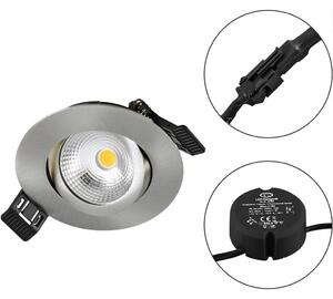 EVN LED-es beépíthető lámpa LED 6 W Nemesacél (S061302)