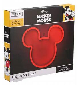 Paladone, Disney-Mickey Mouse, 23 cm, Neon, Fali, Dekorációs Lámpa