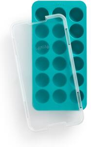 LÉKUÉ Round Ice Cube Tray mini jéggolyó készítő tálca 18db türkiz LK882364