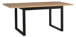Összecsukható étkezőasztal IKON 3L - wotan tölgy/fekete lábak