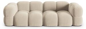 Bézs bársony kanapé 250 cm Loretto – Cosmopolitan Design