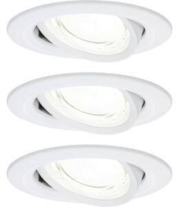 Paulmann Nova Coin LED-es beépíthető lámpa 3 részes készlet LED 2.8 W Fehér (matt) (92455)