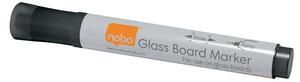 Nobo 3mm Üvegtábla marker - Fekete (4 db / csomag)