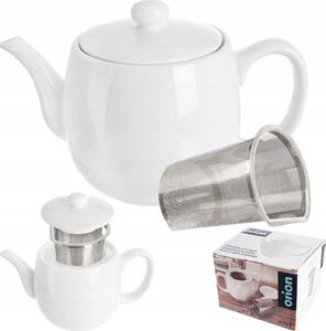 Orion porcelán kancsó befőzővel 0,70 l fehér