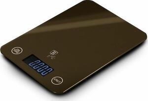 BerlingerHaus BH/9363 Metallic Line Shiny Black Edition Konyhai Mérleg - 5 kg, Fekete