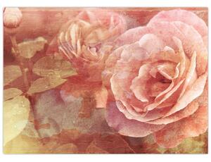 Rózsák képe (70x50 cm)