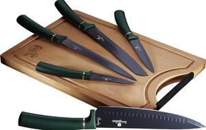 BerlingerHaus BH/2551A Emerald Collection Késkészlet - Rozsdamentes Acél, Smaragdzöld