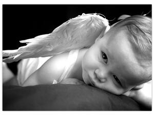 Egy baba angyal képe (70x50 cm)