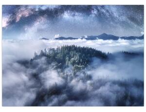 Egy erdő képe a ködben (70x50 cm)