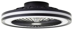 Brilliant LED mennyezeti lámpa ventilátorral 40 W 46,5 cm fekete, (G99280/06) Palmero