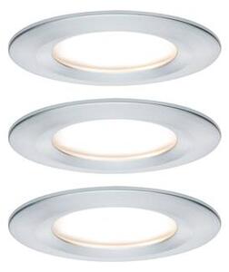 Fürdőszobai beépíthető lámpa 3 részes készlet LED LED 19.5 W IP44 Paulmann Nova Alumínium