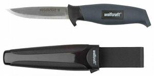 Wolfcraft 4085000 4085000 Szabadtéri kés Tokkal Antracit