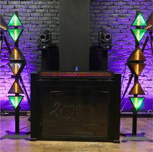 EVOLIGHTS LUMEN ONE 6x60W WW + 96x0,5W RGB LED reflektor sceniczny retro oświetlenie estradowe