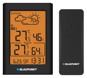 Blaupunkt WS15BK LCD Meteorológiai Időjárás állomás külső szenzorral - Fekete