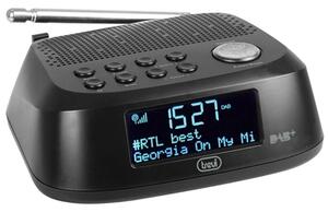 TREVI RC 80D4 DAB Asztali ébresztőóra rádióval fekete