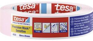 Tesa PRECISION SENSITIVE (04333-00018-02) Krepp szalag Präzisionskrepp® Világos rózsaszín (H x Sz) 50 m x 25 mm 1 db
