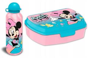 Disney Minnie szendvicsdoboz és alumínium kulacs szett (mermaid)