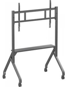 Techly ICA-TR53MB Mobil TV állvány 55-86" 80kg-ig állítható AV polccal