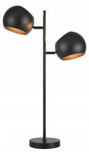 Markslojd Edgar 108691 lampa stołowa lampka 2x40W E14 czarna/złota