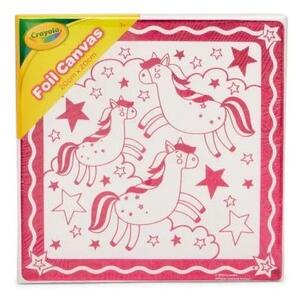 Crayola Fóliás vászonkép unikornis mintákkal - 20 x 20 cm