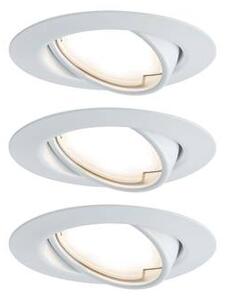 Beépíthető lámpa 3 részes készlet LED LED 15 W Paulmann 93423 Base Fehér (matt)
